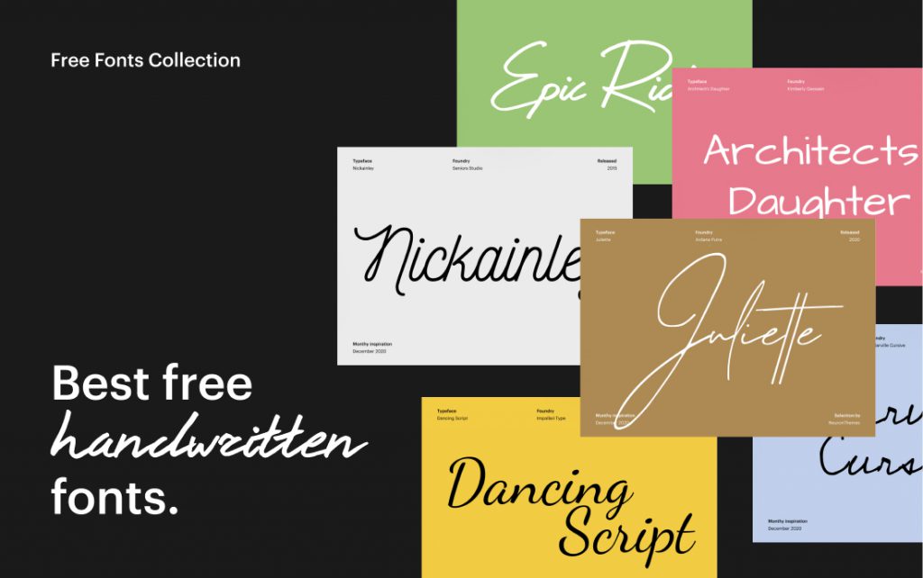 20 Best Free Handwriting Fonts | 2020