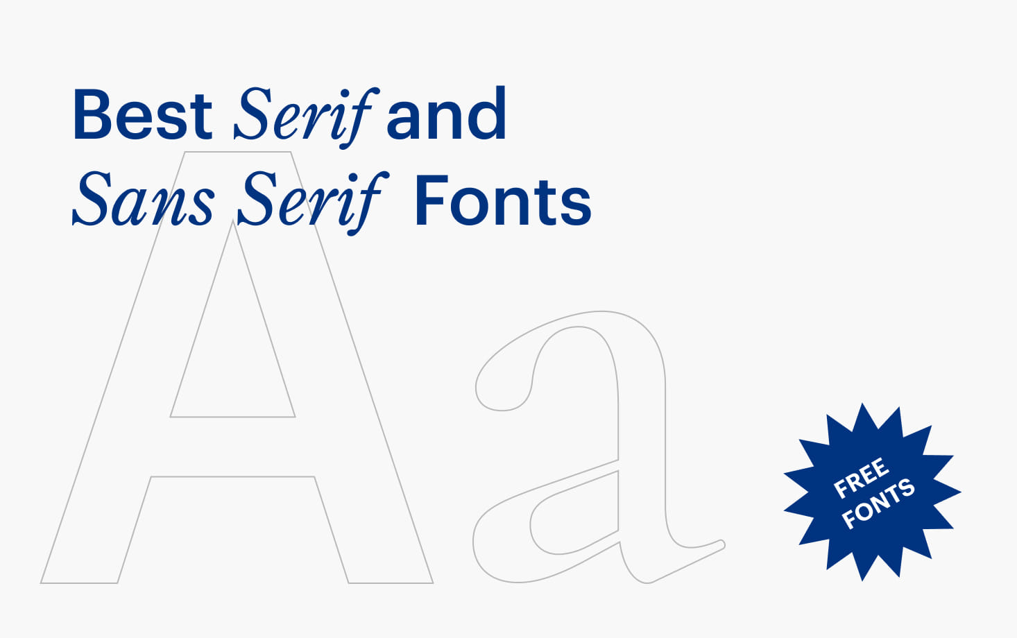 Best Free Sans Serif and Serif Fonts