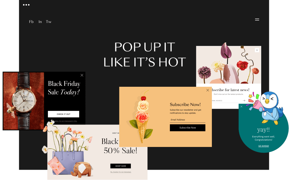 Unlimited Popup Layouts